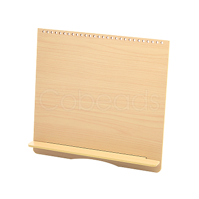 Rectangle Shape Wooden Calendar Display Holder Stand ODIS-WH0026-26B-1