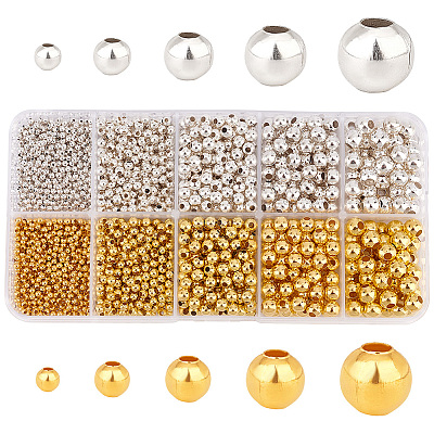 PandaHall Elite 10 Styles Iron Spacer Beads IFIN-PH0002-20-1