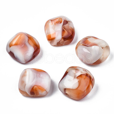 Acrylic Beads X-OACR-S038-006-1