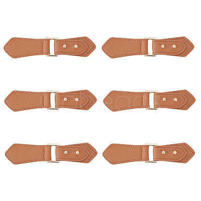 Fingerinspire 6 Sets PU Imitation Leather Sew on Toggle Buckles FIND-FG0001-83-1