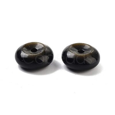 Natural Golden Sheen Obsidian Beads G-A222-01C-1