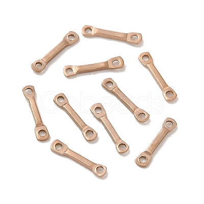 Ion Plating(IP) 304 Stainless Steel Links Connector Charms STAS-Q323-07RG-1