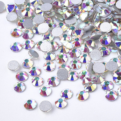 Glass Rhinestone Flat Back Cabochons RGLA-S002-04SS-15-1