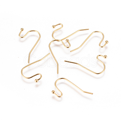 PVD Vacuum Plating 304 Stainless Steel Earring Hooks STAS-I120-24-G-1