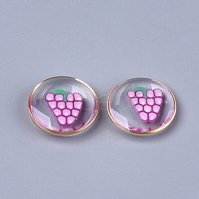 Epoxy Resin Cabochons RESI-S360-07C-1