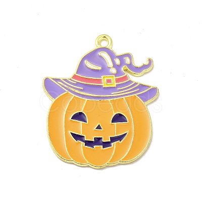 Hallowmas Alloy Enamel Pendants ENAM-A143-07LG-02-1