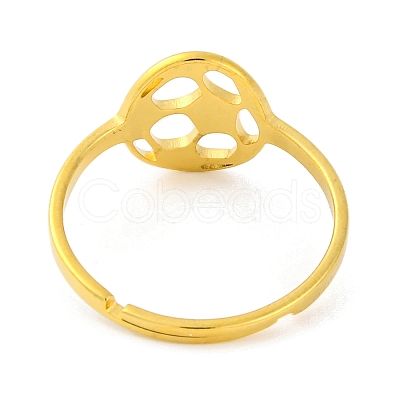 201 Stainless Steel Adjustable Ring for Women RJEW-D082-03A-1