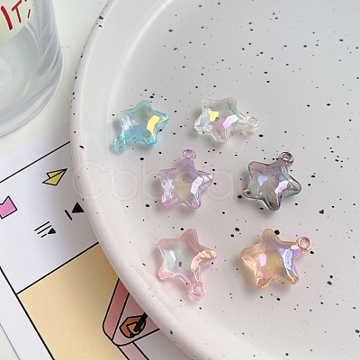 Transparent Acrylic Pendants MACR-K341-09-1