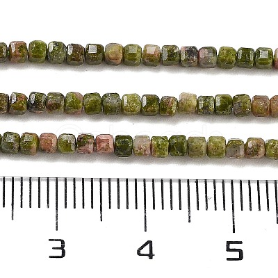 Natural Unakite Beads Strands G-H042-B25-01-1