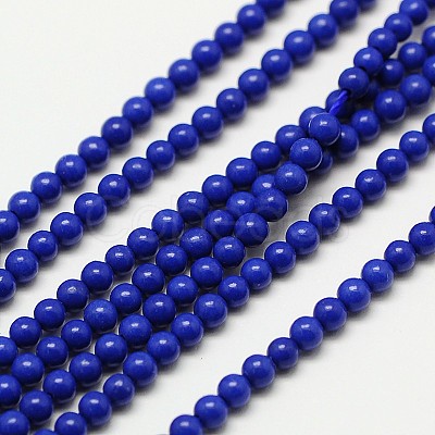 Synthetic Lapis Lazuli Bead Strands G-A130-3mm-10-1