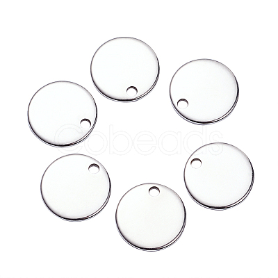 100pcs 304 Stainless Steel Stamping Blank Tag Pendants for Bracelet Earring Pendant Charms STAS-TA0001-01-1