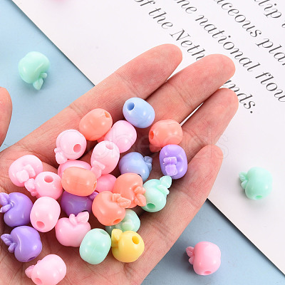 Opaque Acrylic Beads X-TACR-S154-43D-1