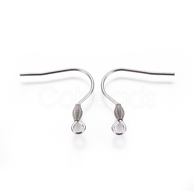 Tarnish Resistant 304 Stainless Steel Earring Hooks X-STAS-D448-038P-A-1