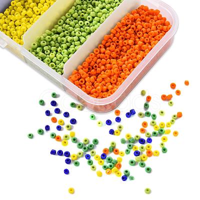 6000Pcs 5 Colors Glass Seed Beads SEED-YW0001-15B-1