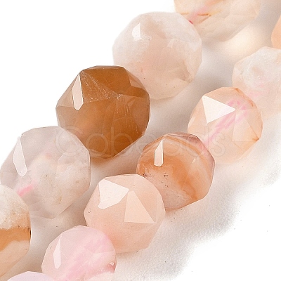 Natural Pink Aventurine Beads Strands G-NH0021-A14-02-1