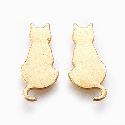 Alloy Kitten Cabochons PALLOY-WH0051-01G-06-1