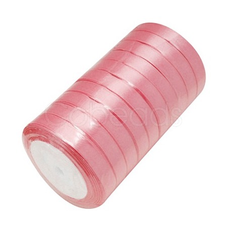 Breast Cancer Pink Awareness Ribbon Making Materials Pink Satin Ribbon for DIY Craft Hair Accessories X-RC20mmY082-1