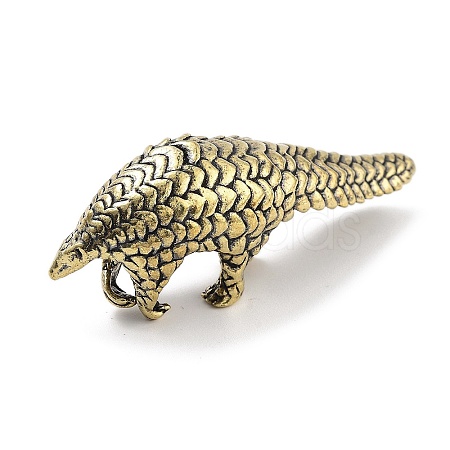 Brass Pangolin Figurines Statues for Home Desktop Feng Shui Ornament KK-A216-10AB-1