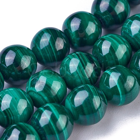 Natural Malachite Beads Strands G-G779-04A-1