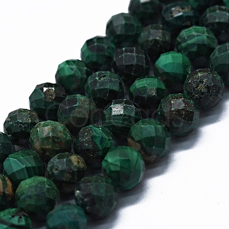 Natural Malachite Beads Strands G-G927-44-1