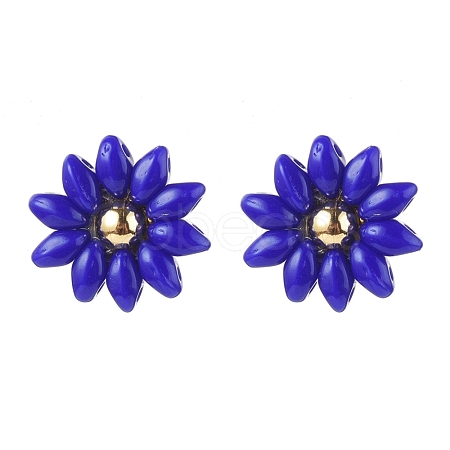 (Jewelry Parties Factory Sale)Seed Beads Stud Earrings EJEW-JE04516-03-1