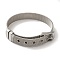 Non-Tarnish Ion Plating(IP) 304 Stainless Steel Watch Steel Band, Stainless Steel Color, 224x12.5mm