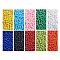 6/0 Glass Seed Beads, Opaque Colours Seed, Small Craft Beads for DIY Jewelry Making, Round, Mixed Color, 6/0, 4mm, Hole: 1.5mm, 10colors, 90g/color, 900g/set