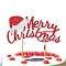 Merry Christmas Cake Topper, Festival Decorations for Xmas Christmas, Hat, 160mm