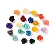 Synthetic Coral Carved Beads, Dyed, Flower, Mixed Color, 10x8.5mm, Hole: 1.3mm