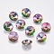 Faceted Glass Rhinestone Charms, Imitation Austrian Crystal, Cone, Volcano, 12x6mm, Hole: 1.5mm