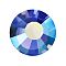 Preciosa&reg Crystal Hotfix Flatback Stones, Czech Crystal, Round(438 11 612 Chaton Rose VIVA 12 &reg), 20320 200 Blue Violet AB, SS12(3~3.2mm)