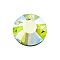 Preciosa&reg Crystal Hotfix Flatback Stones, Czech Crystal, Round(438 11 612 Chaton Rose VIVA 12 &reg), 50540 200 Limecicle AB, SS12(3~3.2mm)