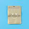 Plastic Zip Lock Bags, Resealable Small Jewelry Storage Bags Self Seal Bags, Top Seal, Rectangle with Smiling Face, Dark Khaki, 10x7.5cm