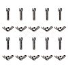 Gorgecraft 20Pcs 2 Style 304 Stainless Steel Nut DIY-GF0004-45-1