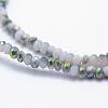 Electroplate Glass Beads Strands EGLA-J144-HP-C06-3