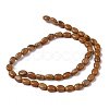 Natural Yellow Wood Lace Stone Beads Strands G-Z006-A23-3