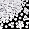 AHADERMAKER 200Pcs Flat Round Acrylic Mirror Sew on Rhinestone FIND-GA0003-69-8