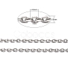 Tarnish Resistant 304 Stainless Steel Cable Chains CHS-K002-28-2