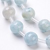 Natural Celestite/Celestine Beads Strands G-I203-A-8mm-4