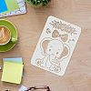 Large Plastic Reusable Drawing Painting Stencils Templates DIY-WH0202-220-3