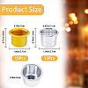 CRASPIRE 30Pcs 2 Style Aluminum Candle Cup FIND-CP0001-45-2