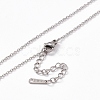 304 Stainless Steel Cable Chain Necklace for Men Women STAS-G299-04P-2