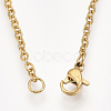 201 Stainless Steel Puppy Pendant Necklaces NJEW-T009-JN046-2-40-3