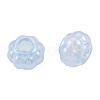 Electroplate Acrylic European Beads OACR-N010-059-3