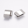 Tarnish Resistant 304 Stainless Steel Magnetic Clasps with Glue-in Ends STAS-L189-25P-3