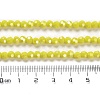 Electroplate Opaque Glass Beads Strands EGLA-A035-P4mm-A04-4