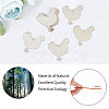Animal Theme Unfinished Blank Wooden Pendants Set for Painting Arts WOOD-WH0124-26E-6