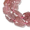 Natural Strawberry Quartz Beads Strands G-P544-B01-01-4