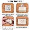 Clear Acrylic Soap Stamps DIY-WH0444-001-7