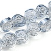 Electroplate Transparent Glass Beads Strands EGLA-G037-01A-2